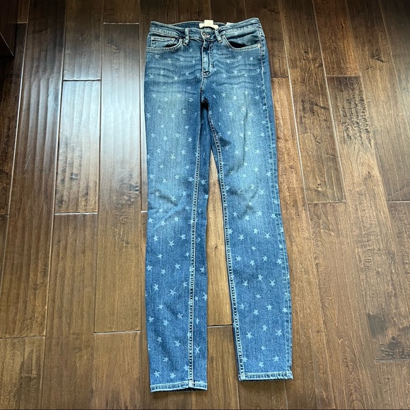 H&M star pattern high rise skinny jeans - Picture 3 of 5